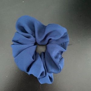 blue scrunchie